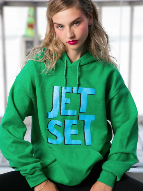 Jet Set Boyfriend Hoodie Green