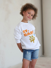St. Barts Kids Sweatshirt - White